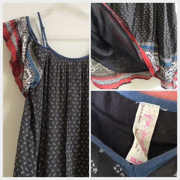 Free People Printed Cold Shoulder Dress - Picture 8 of 8